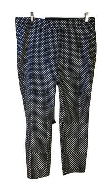 H&M Navy Print Slip On Dress Pants Women’s SZ 14 NWT
